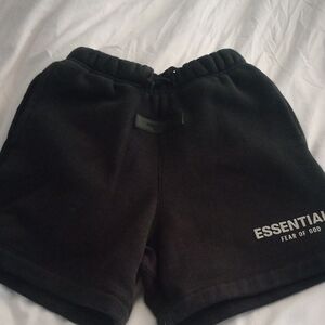Fear of God Essentials Black Kids Shorts